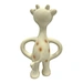 giraffe ring teether natural rubber